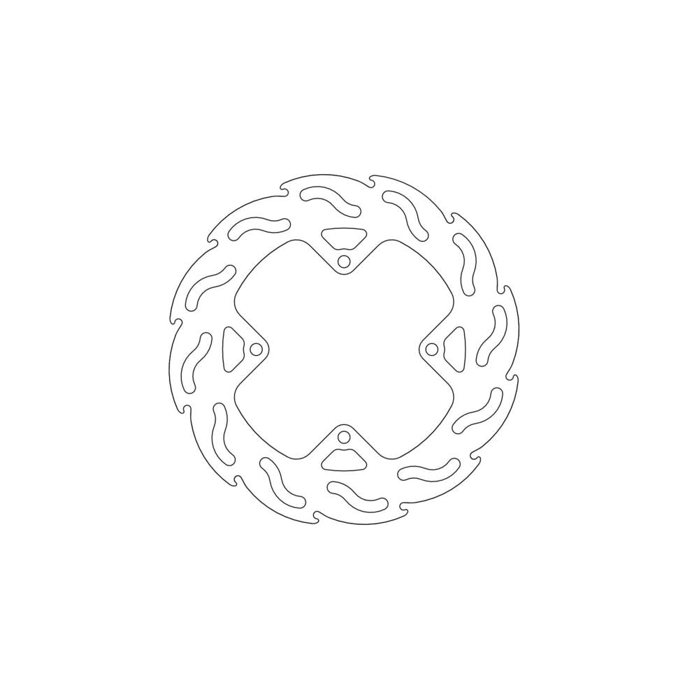 BRAKE DISC REAR MOTO MASTER FLAME 190MM HONDA CR80R 92-02 CR85R 03-07 CRF150R 07-ON