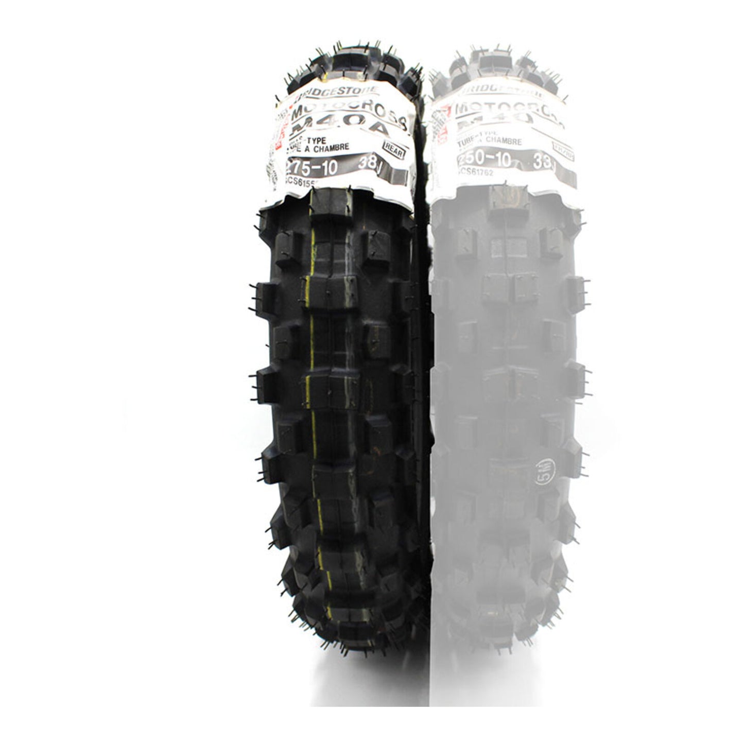 Bridgestone M40A Hi-Power 275-10 Rear Off-Road Tyre (Medium / Soft)