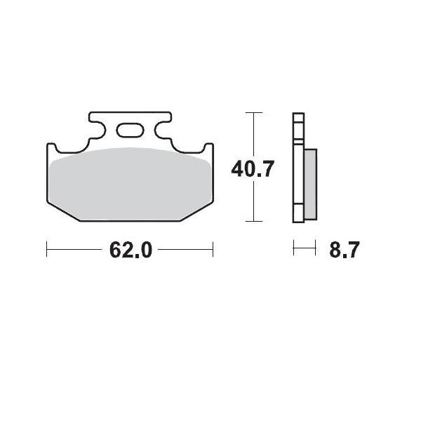 BRAKE PADS REAR MOTO MASTER PRO SINTERED FOR KAWASAKI SUZUKI YAMAHA