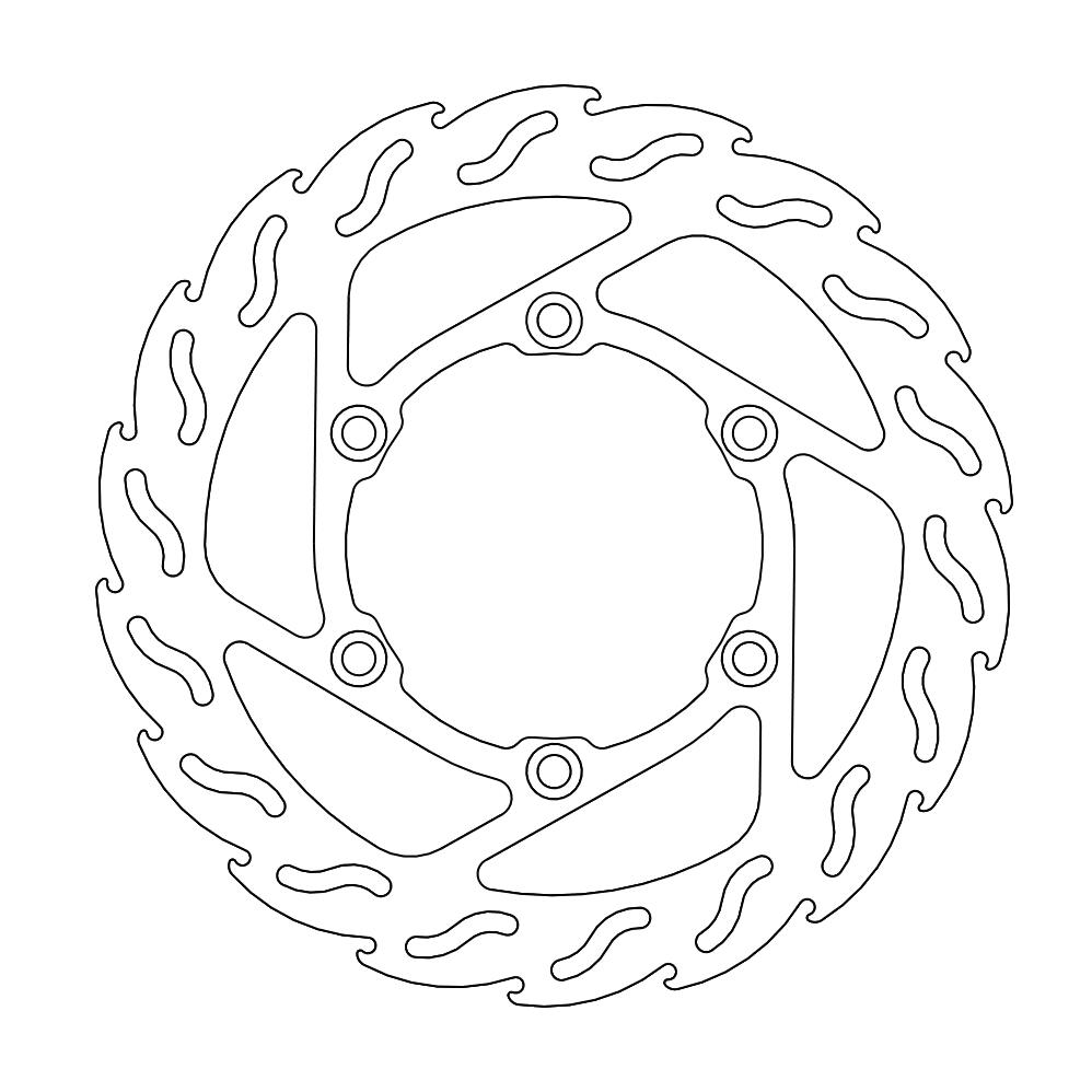 BRAKE DISC FRONT MOTO MASTER FLAME 290MM SUZUKI DR650 96-ON