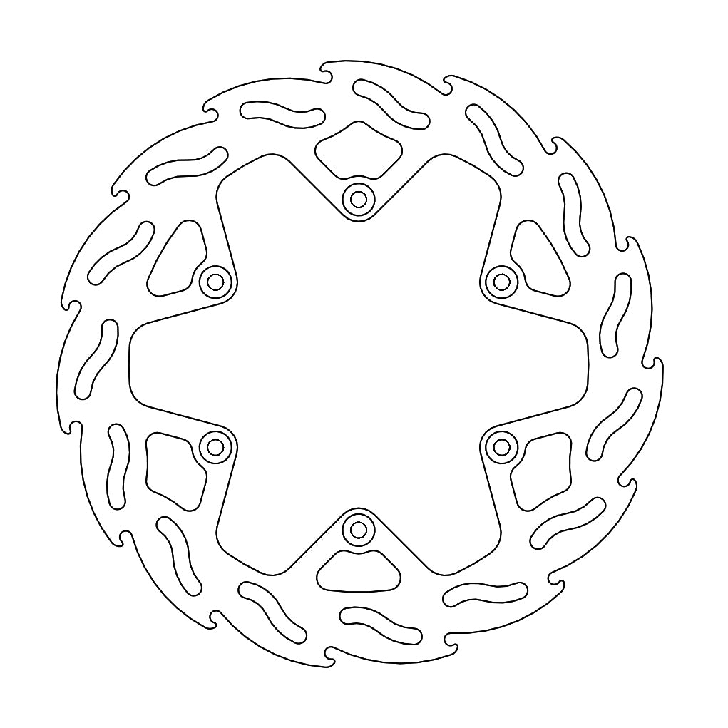 BRAKE DISC REAR MOTO MASTER FLAME 245MM YAMAHA