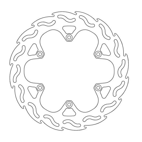 BRAKE DISC REAR MOTO MASTER FLAME 240MM SUZUKI RM125 RM250 99-05 DRZ400 05-ON