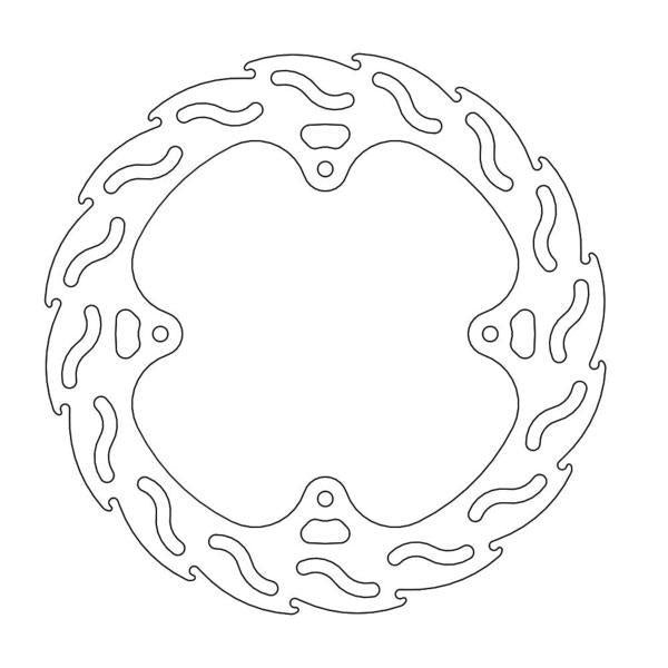 BRAKE DISC REAR MOTO MASTER FLAME 240MM HONDA