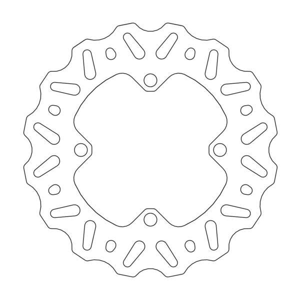 BRAKE DISC REAR MOTO MASTER NITRO 184MM KAWASAKI KX85 01-ON KX100 01-ON KX112 22-ON