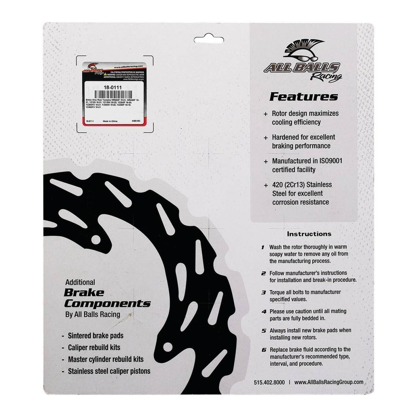 Brake Disc Rear 18-0111