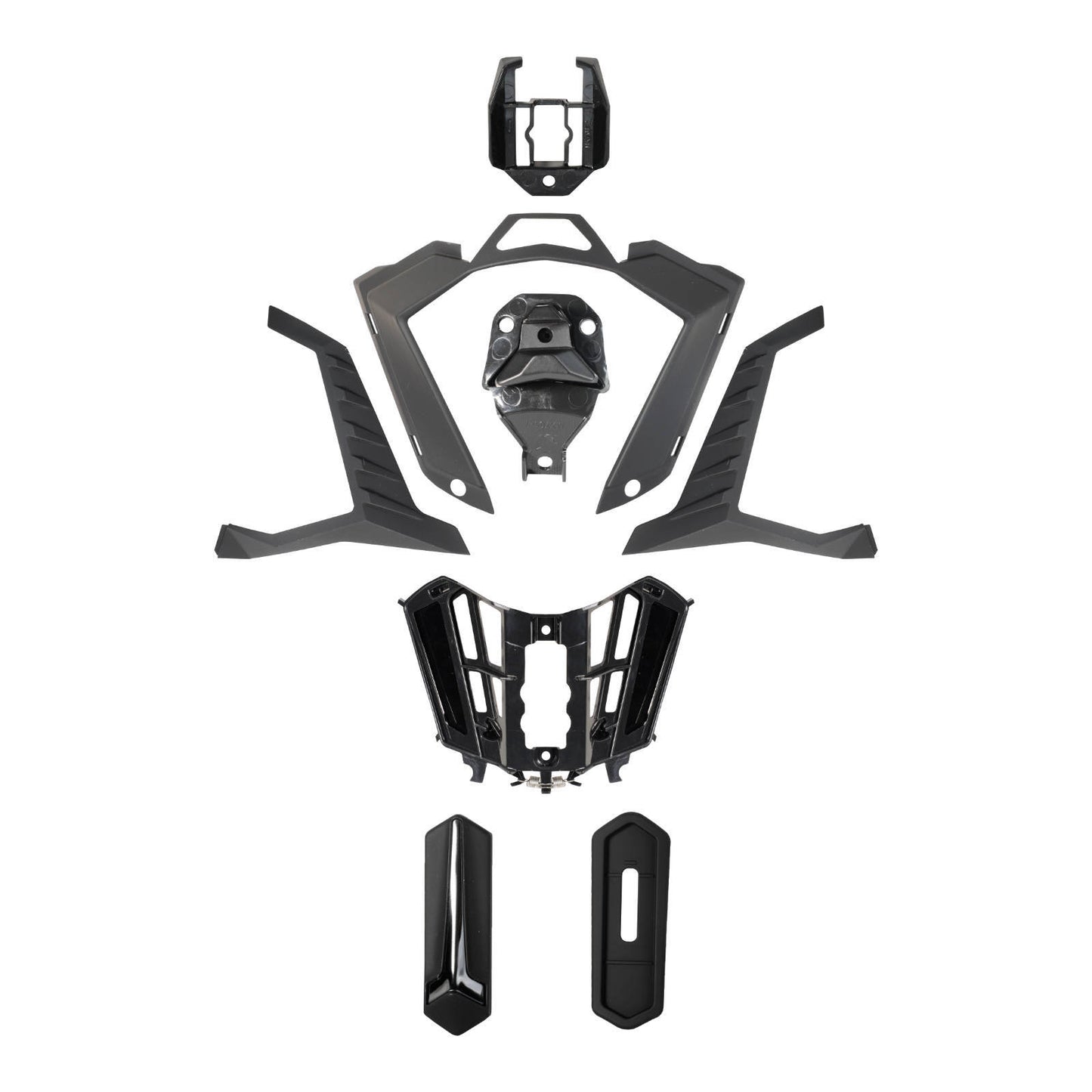 LS2 MX701 Explorer Air Vent Chin - Matte Black