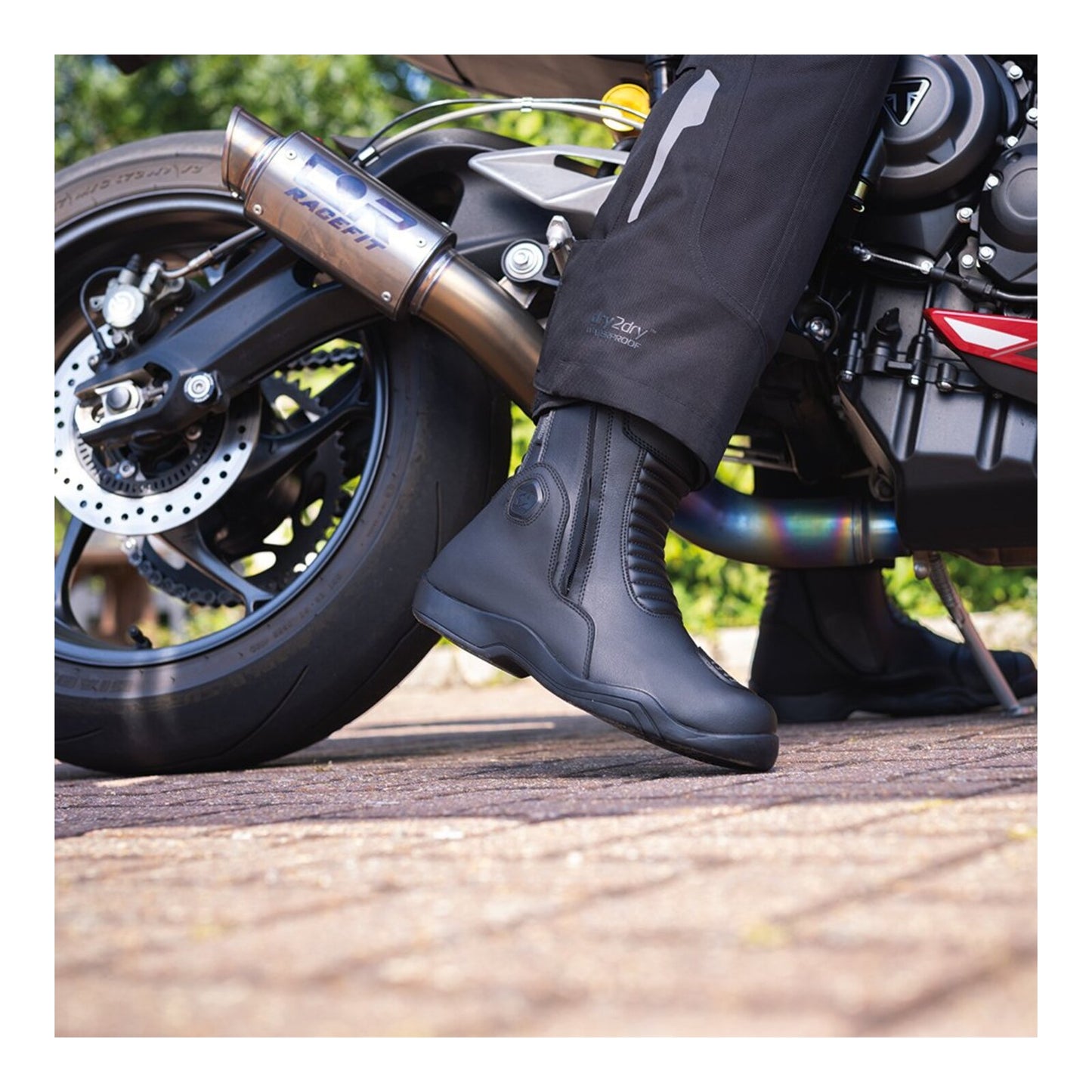 Oxford Hunter Twin ZIP MS Boot - Black