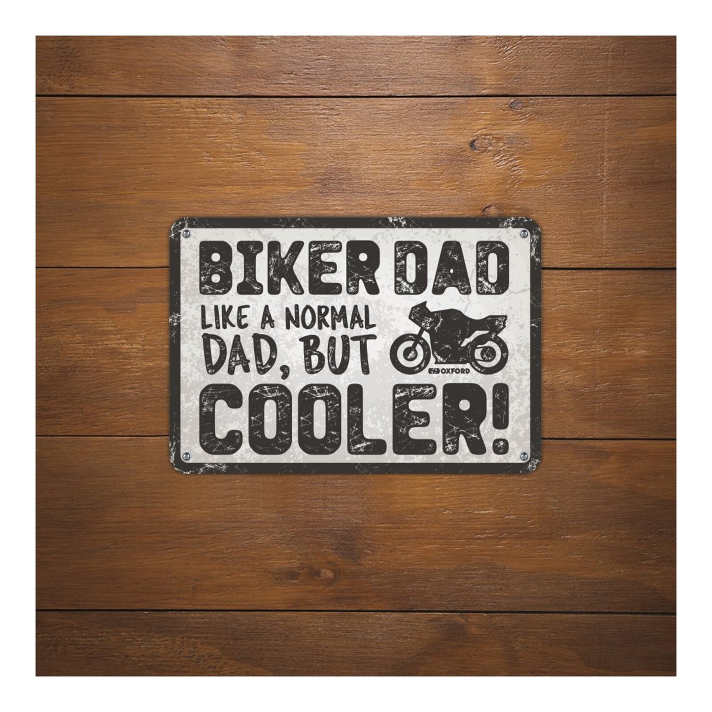 Oxford Garage Metal Sign: Biker Dad Cooler