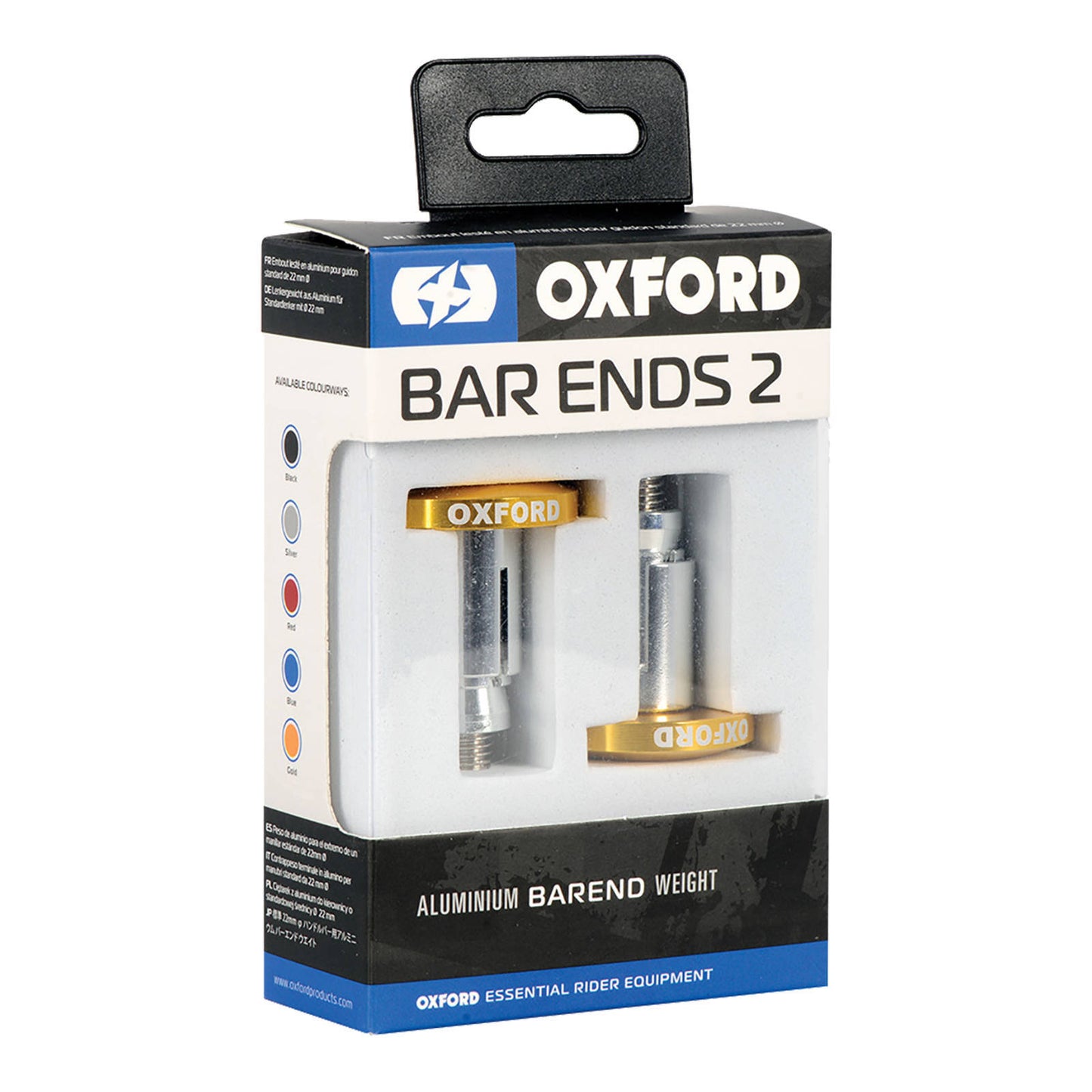 Oxford Handlebar Bar Ends 2 - Gold Anodised