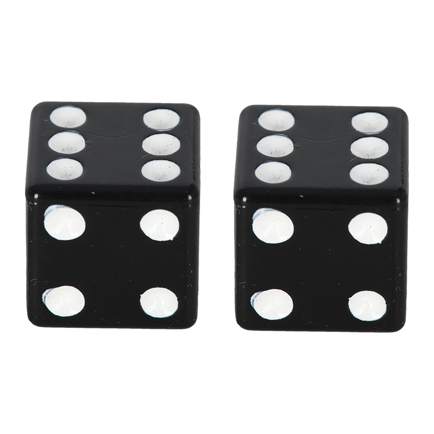 Oxford Lucky Dice Valve Caps - Black (Pair)