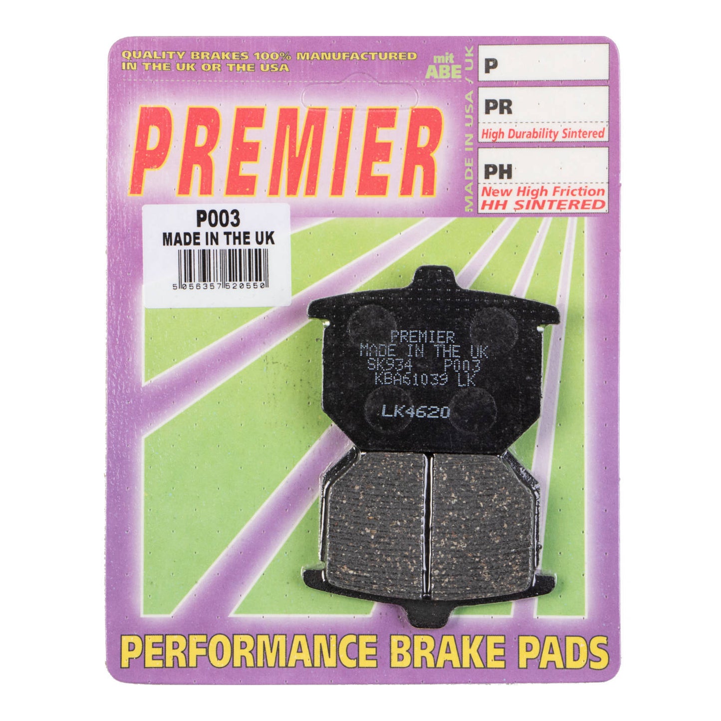 Premier Brake Pads - P Organic Standard - P003