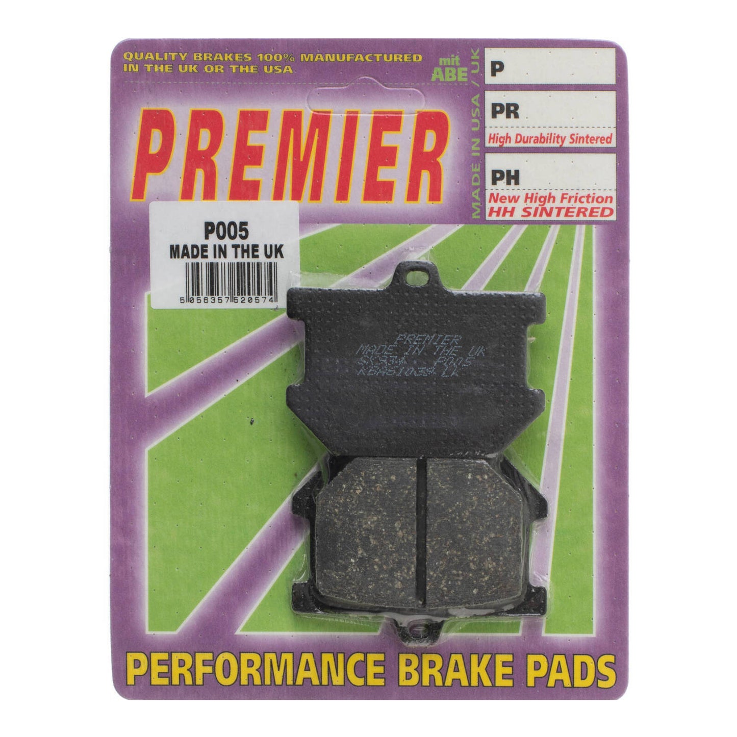 Premier Brake Pads - P Organic Standard - P005