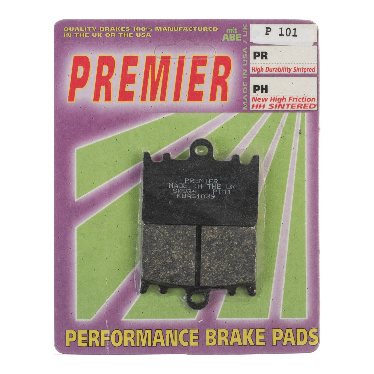 Premier Brake Pads - P Organic Standard - P101