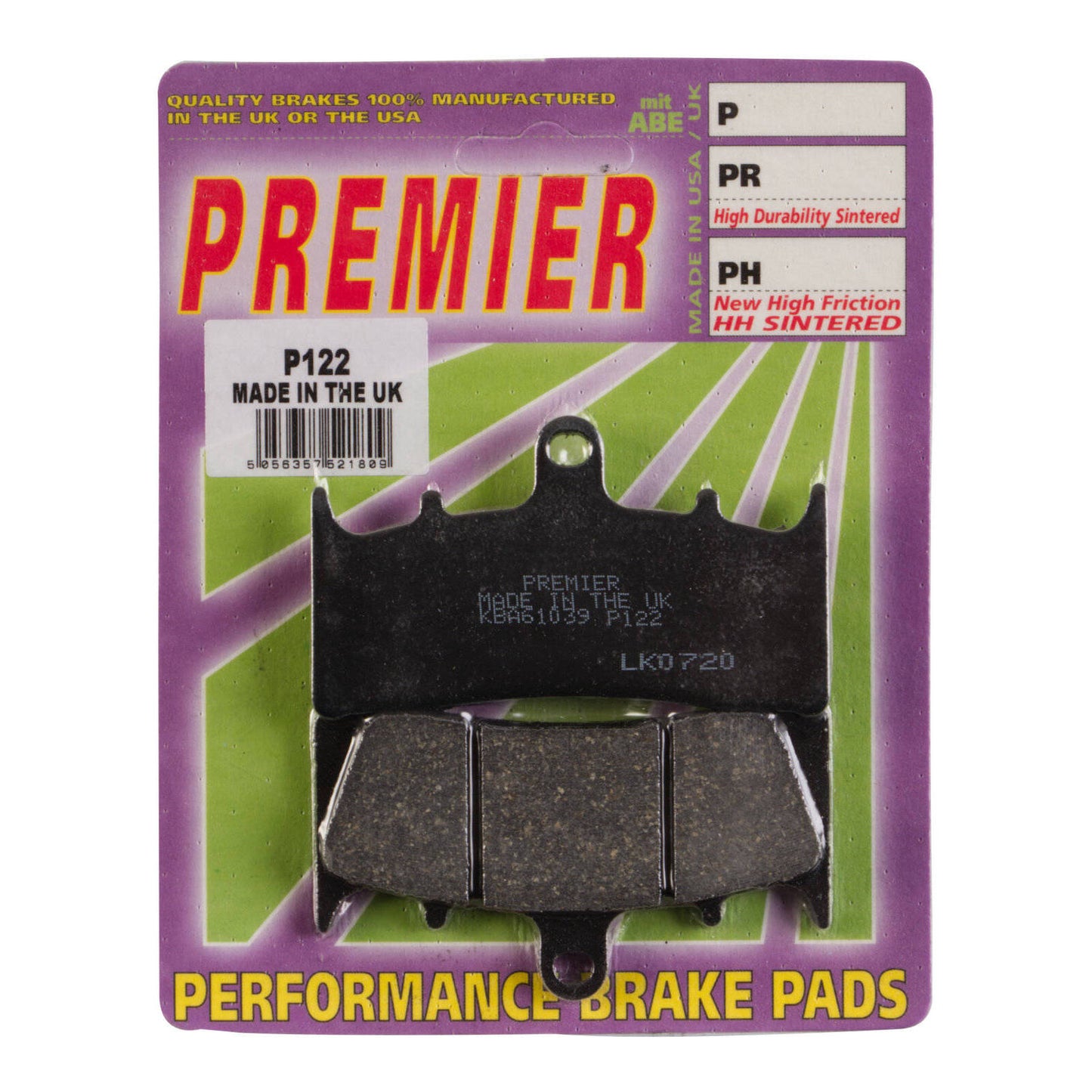 Premier Brake Pads - P Organic Standard - P122