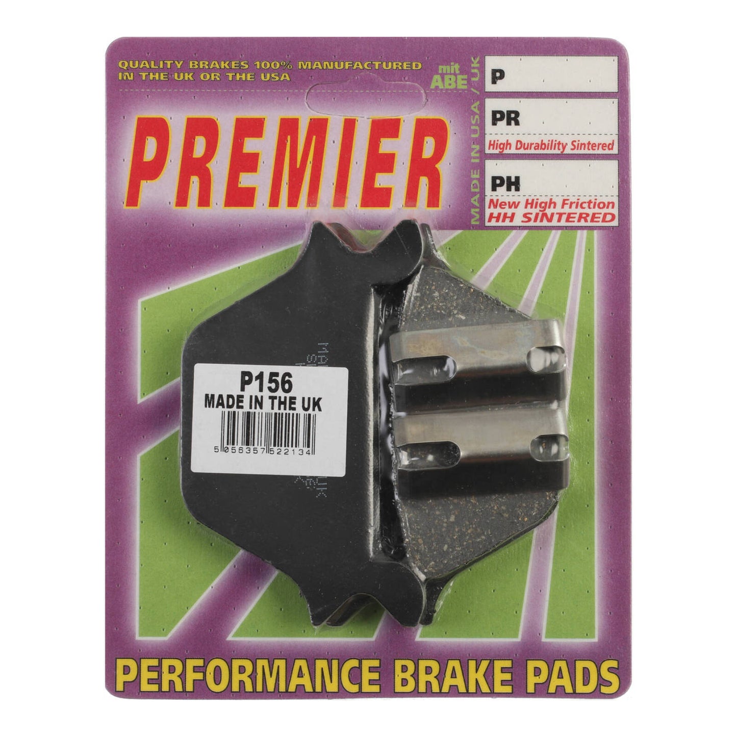 Premier Brake Pads - P Organic Standard - P156