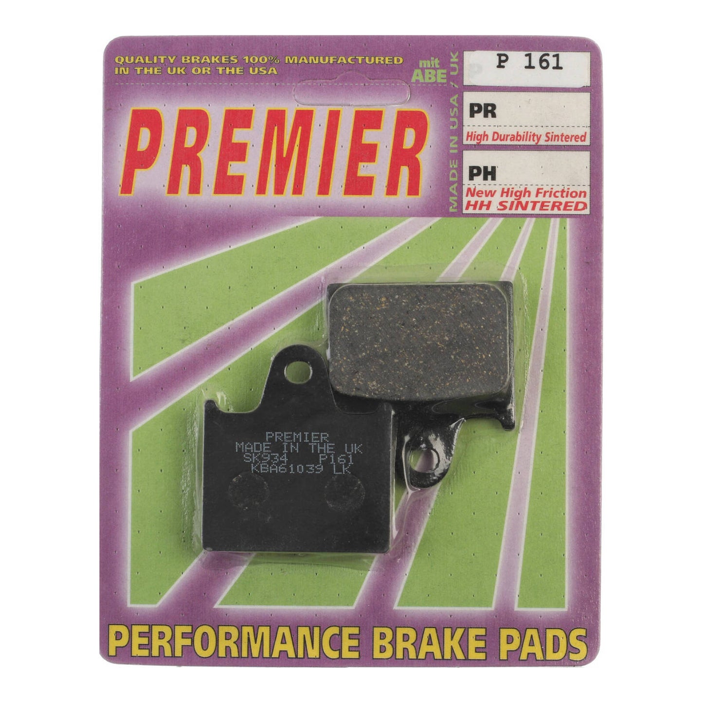 Premier Brake Pads - P Organic Standard - P161