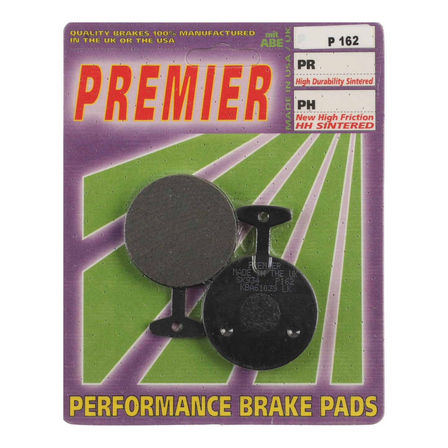 Premier Brake Pads - P Organic Standard - P162
