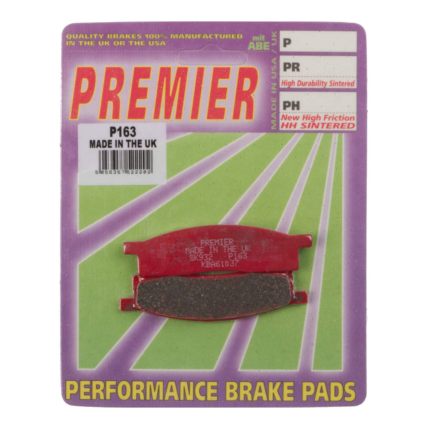 Premier Brake Pads - P Organic Standard - P163