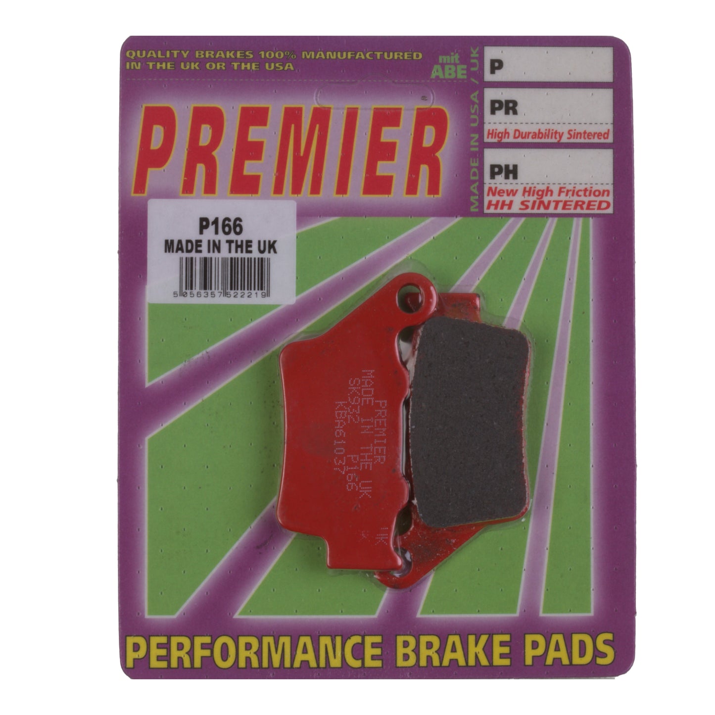 Premier Brake Pads - P Organic Standard - P166