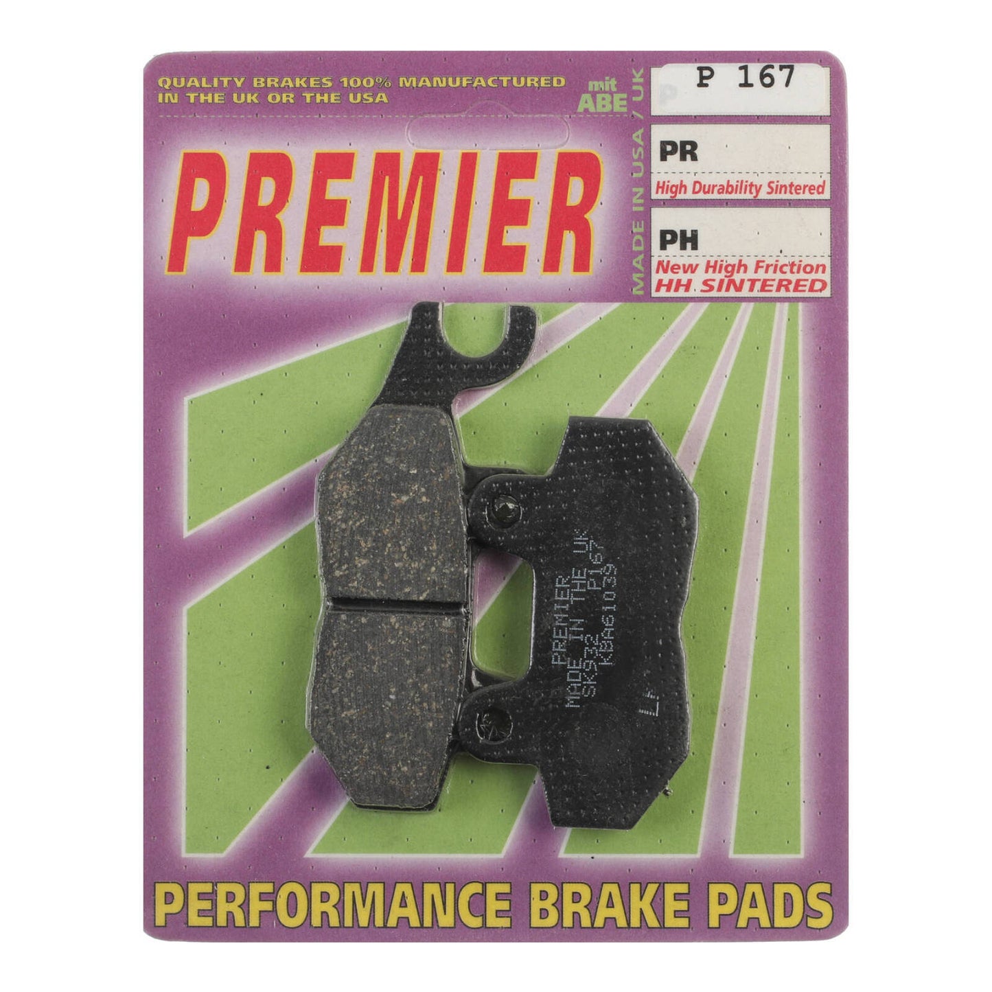 Premier Brake Pads - P Organic Standard - P167