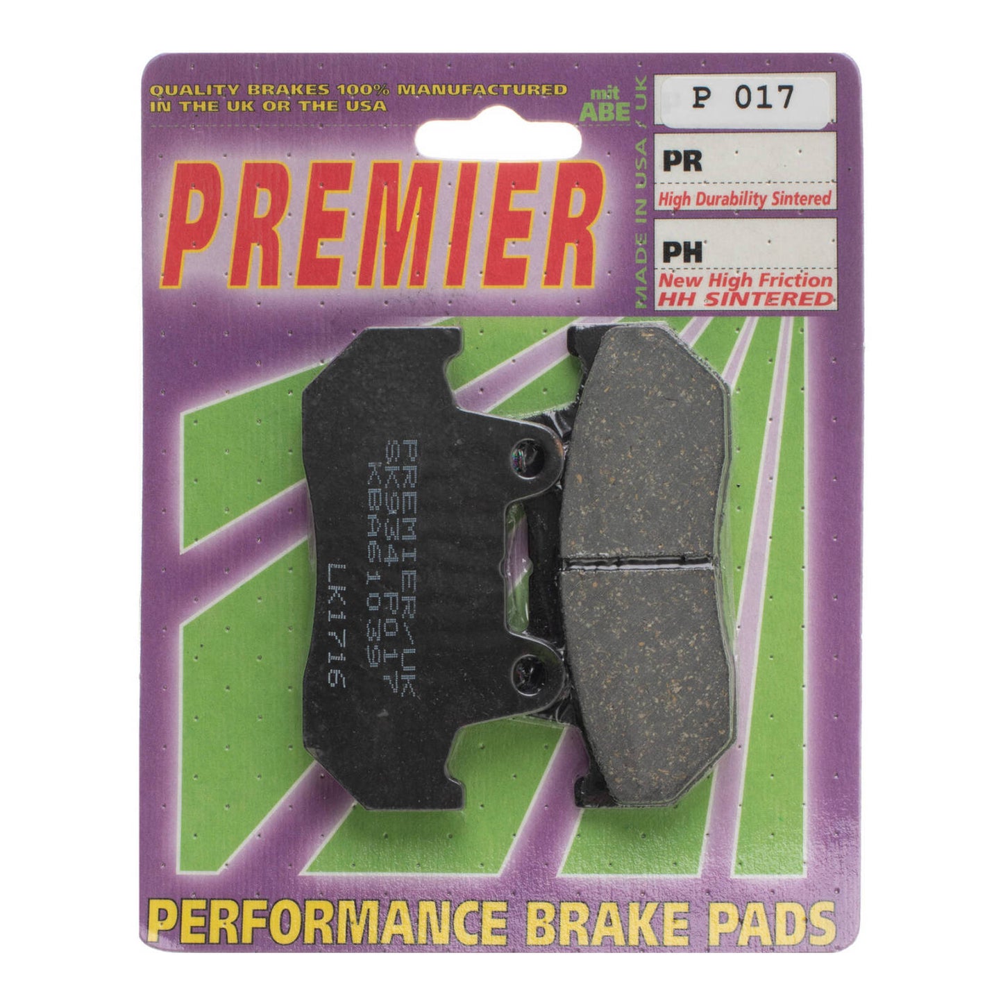 Premier Brake Pads - P Organic Standard - P017