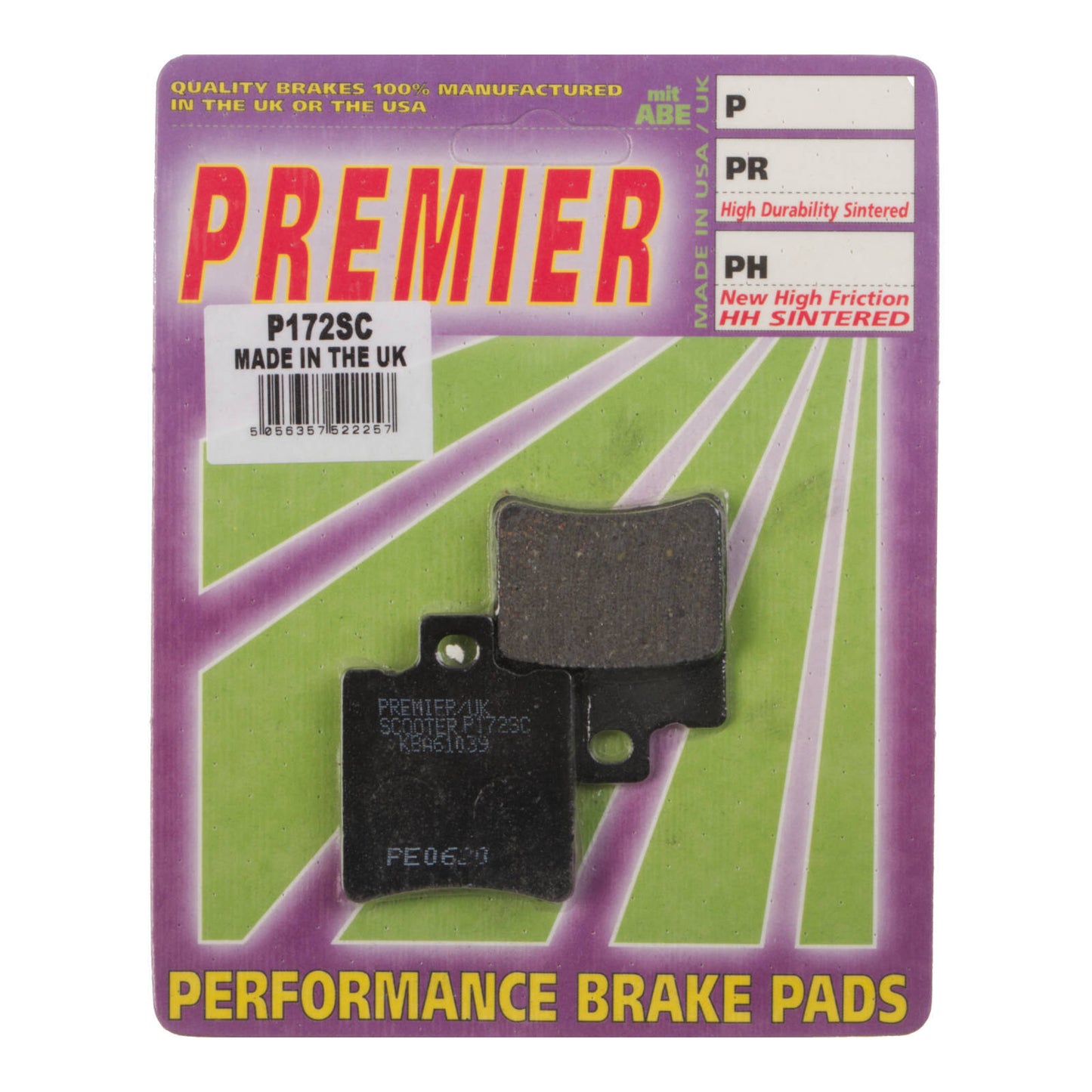 Premier Brake Pads - P Organic Standard - P172SC