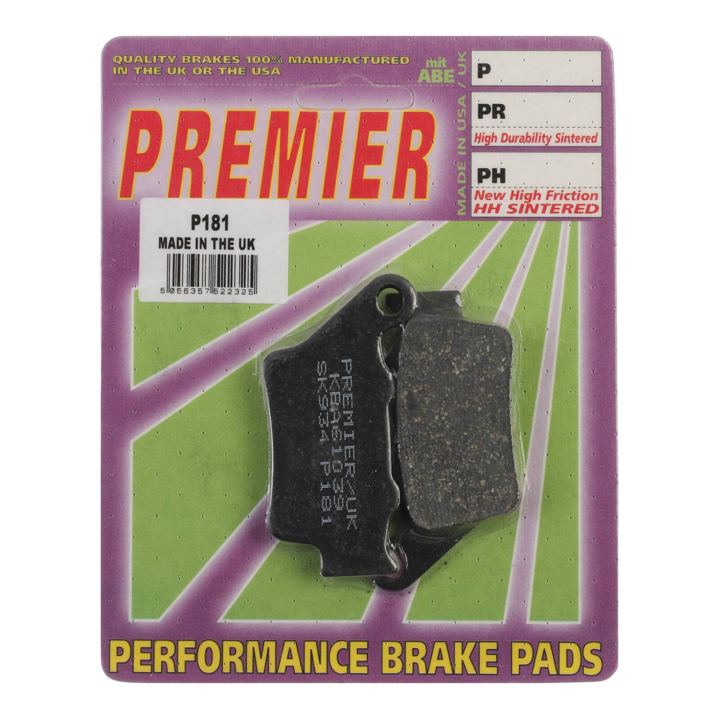 Premier Brake Pads - P Organic Standard - P181