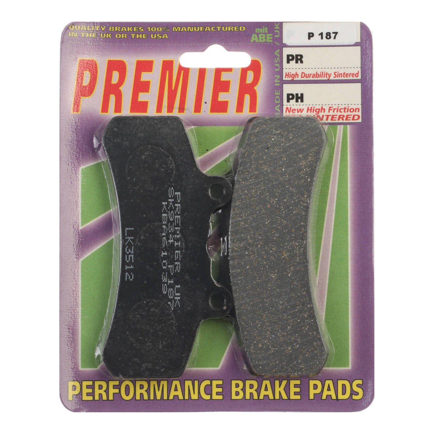 Premier Brake Pads - P Organic Standard - P187