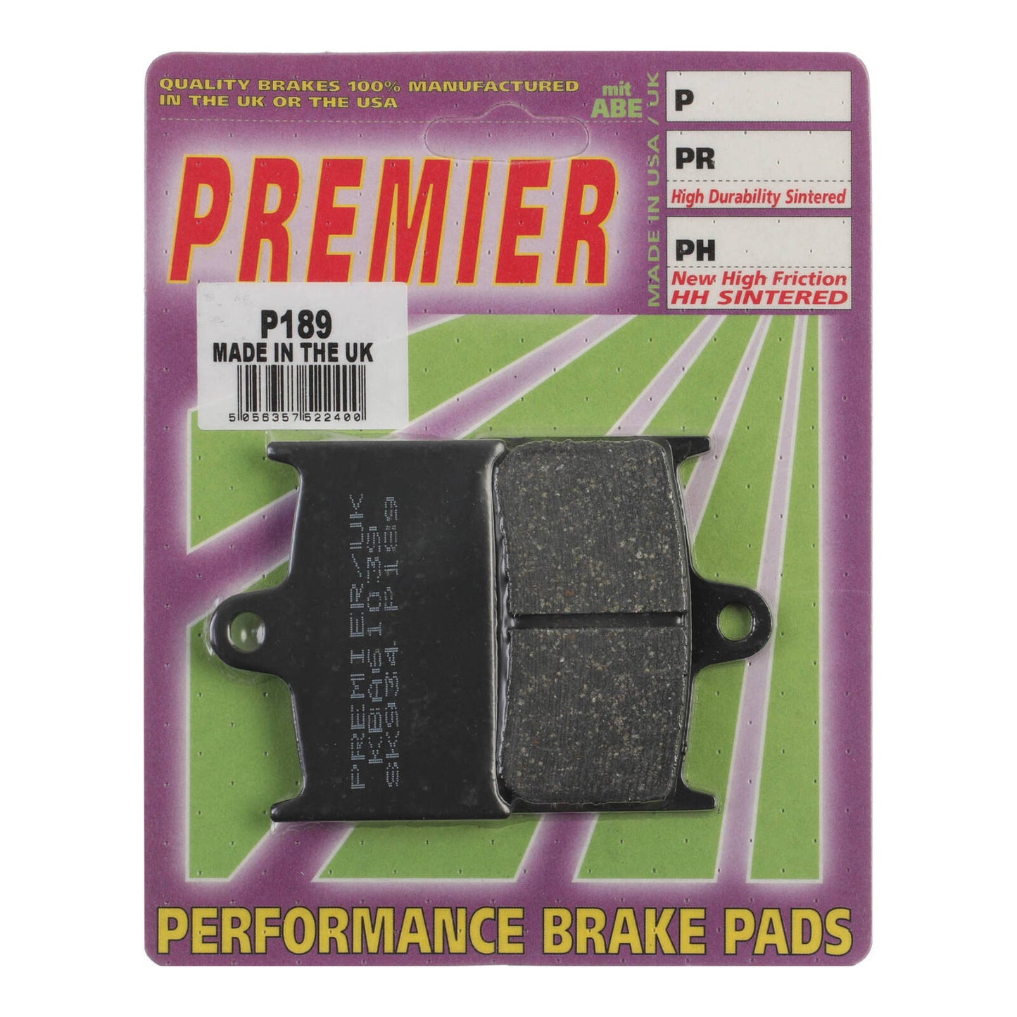 Premier Brake Pads - P Organic Standard - P189