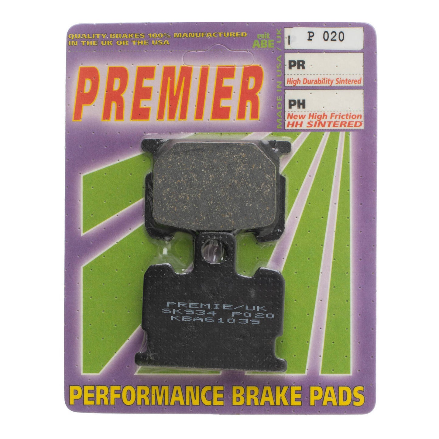 Premier Brake Pads - P Organic Standard - P020