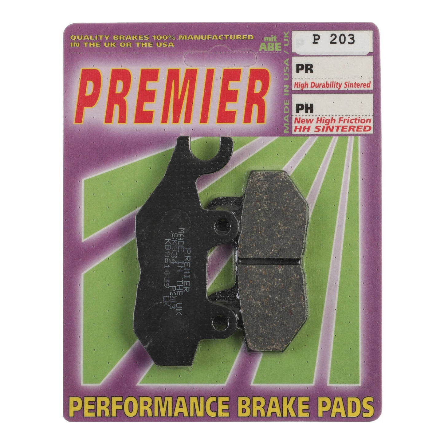 Premier Brake Pads - P Organic Standard - P203