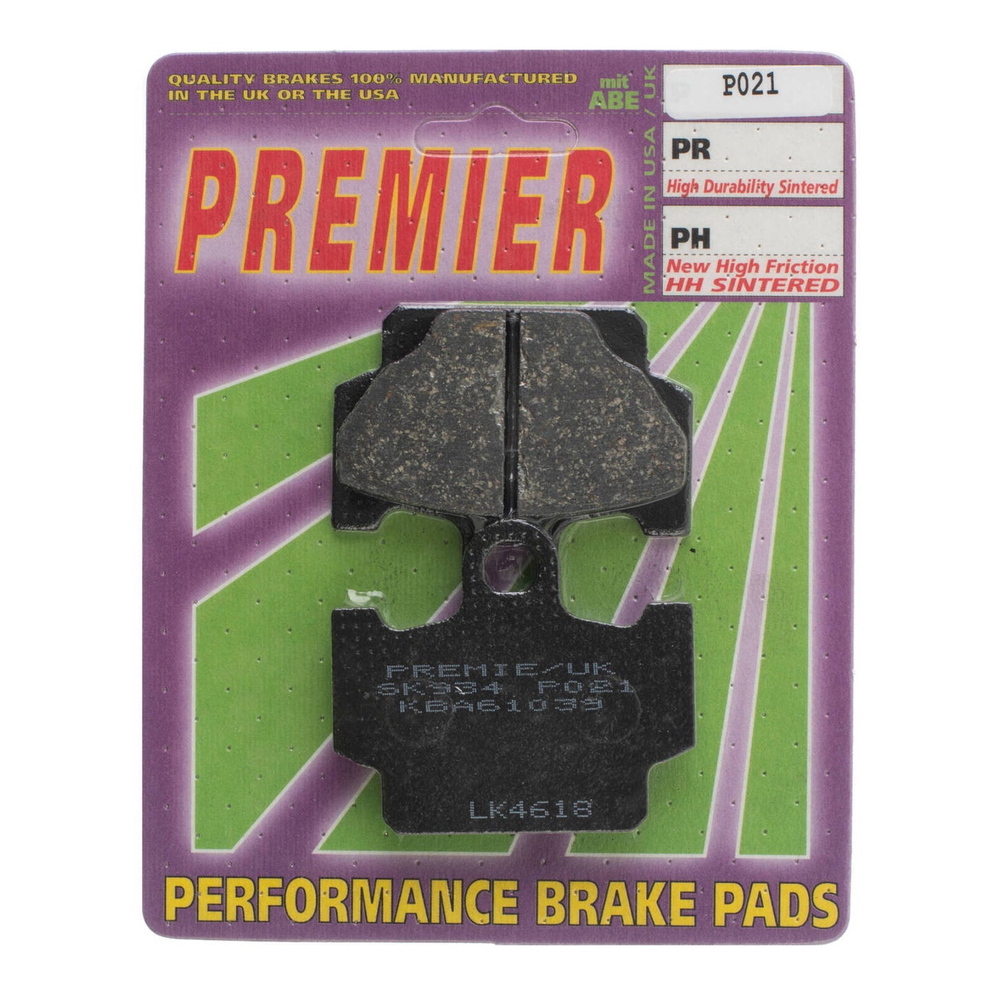 Premier Brake Pads - P Organic Standard - P021