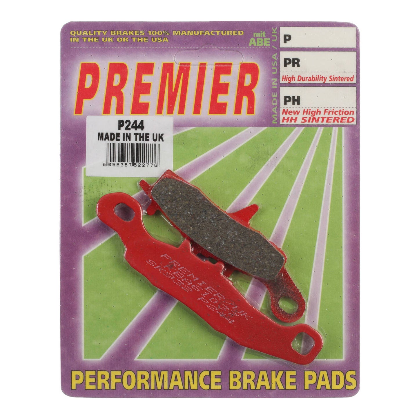 Premier Brake Pads - P Organic Standard - P244