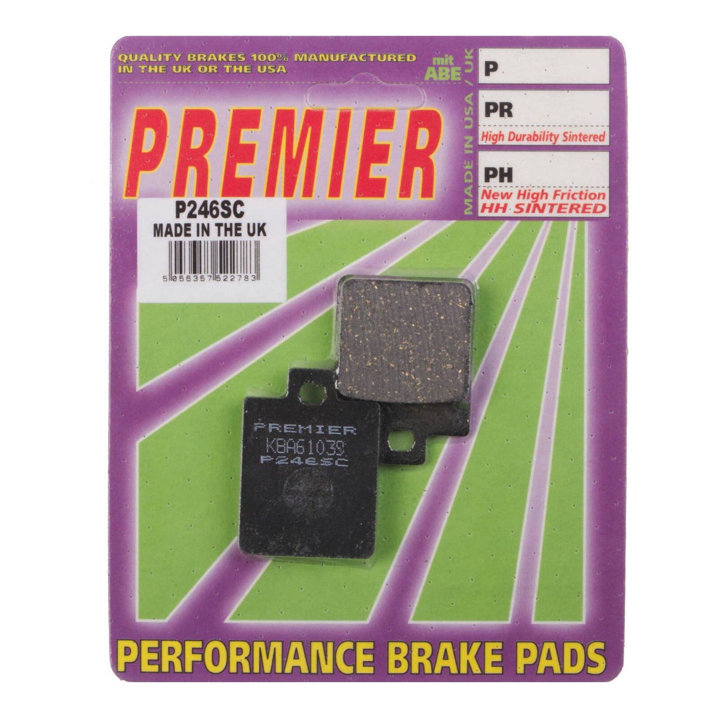 Premier Brake Pads - P-SC Organic Scooter - P246SC