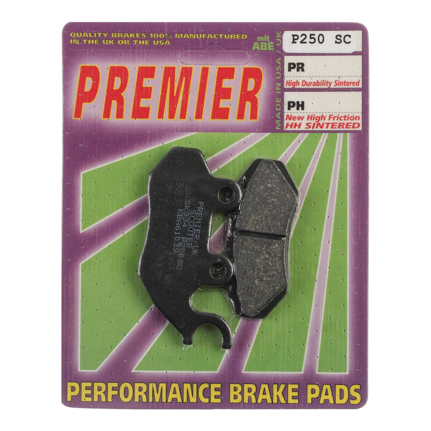 Premier Brake Pads - P Organic Standard - P250SC