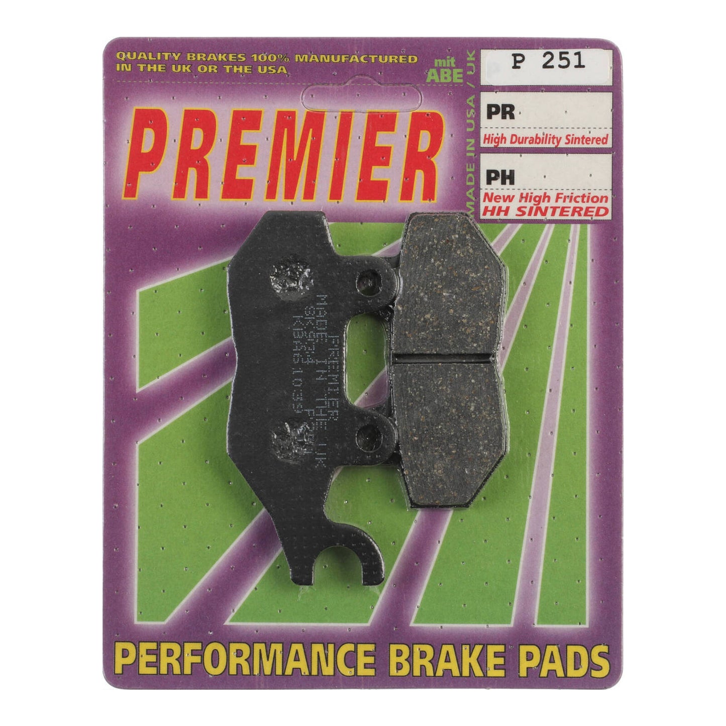 Premier Brake Pads - P Organic Standard - P251