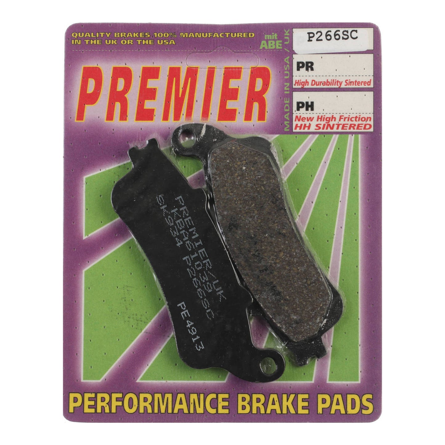 Premier Brake Pads - P Organic Standard - P266SC