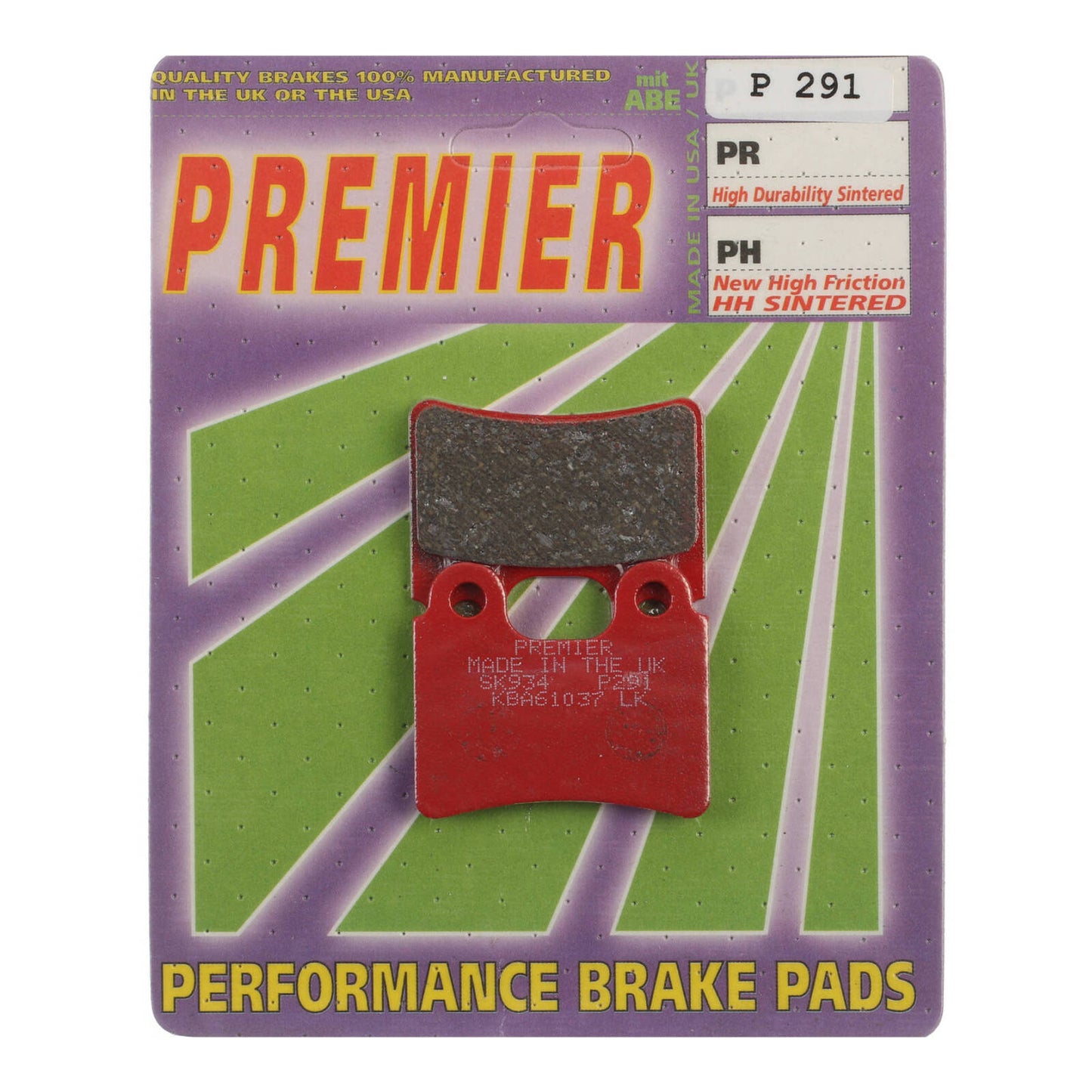 Premier Brake Pads - P Organic Standard - P291