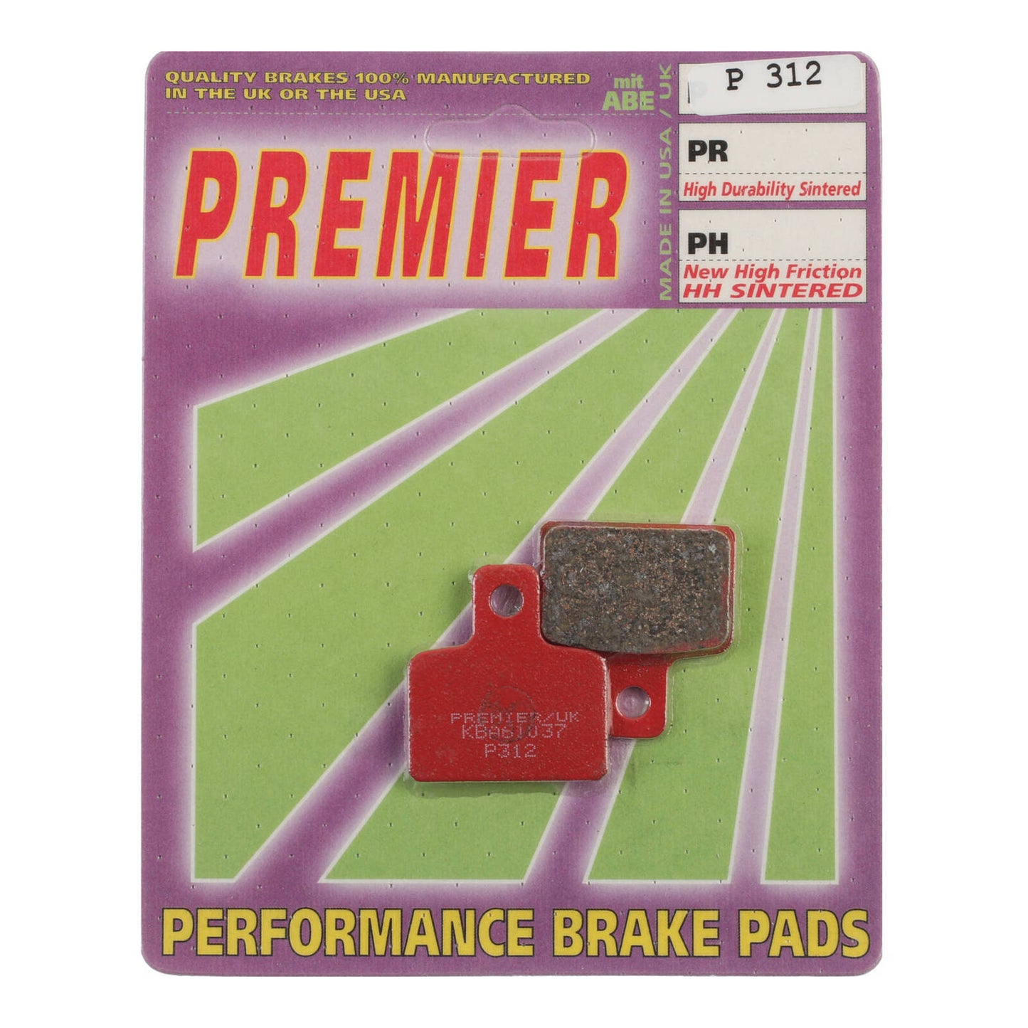 Premier Brake Pads - P Organic Standard - P312