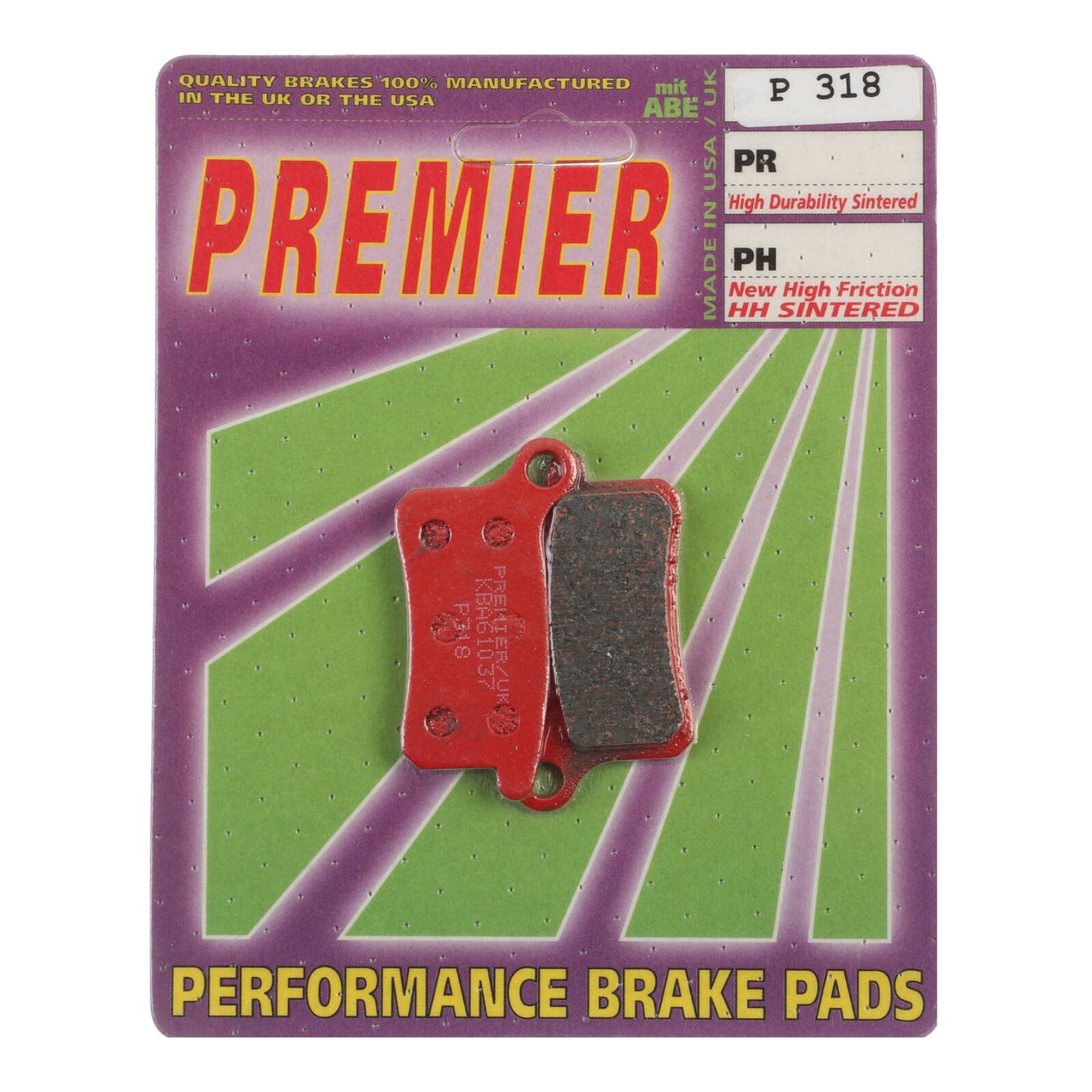 Premier Brake Pads - P Organic Standard - P318