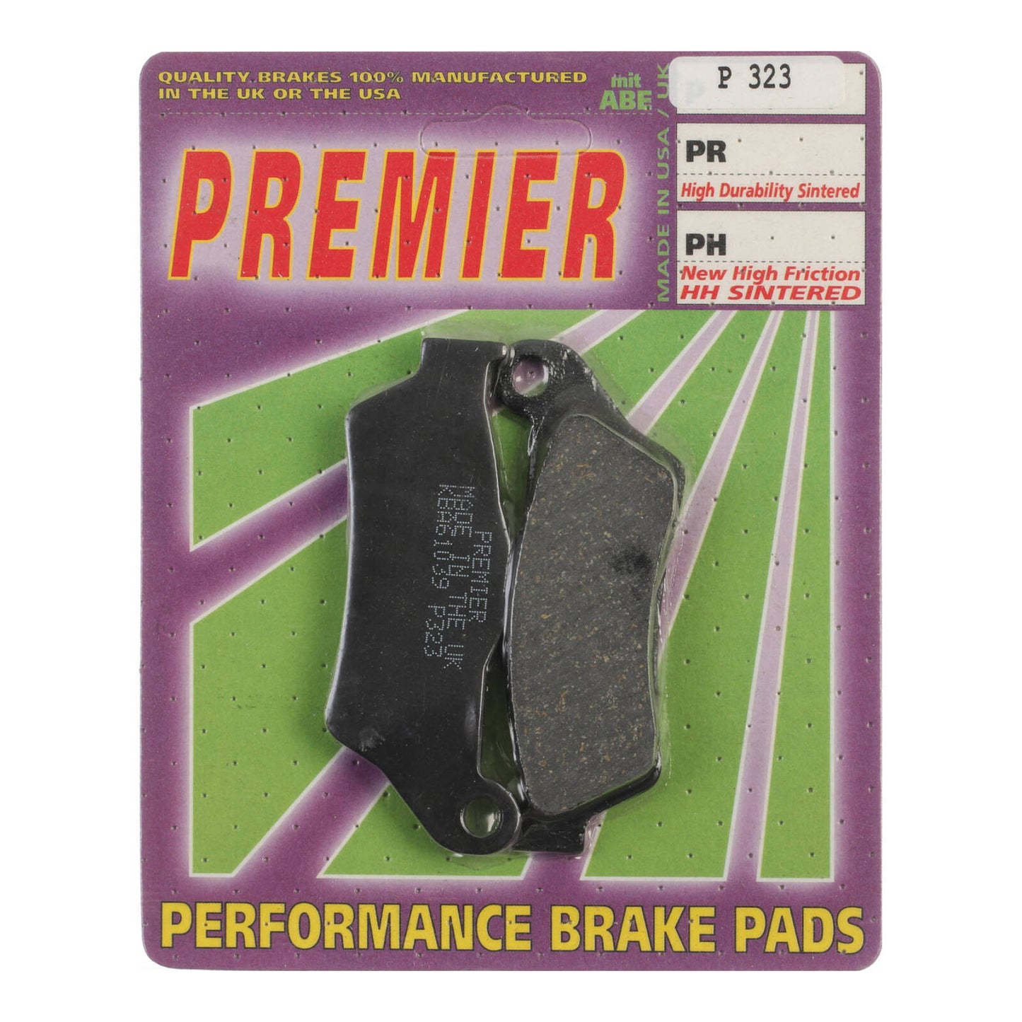 Premier Brake Pads - P Organic Standard - P323