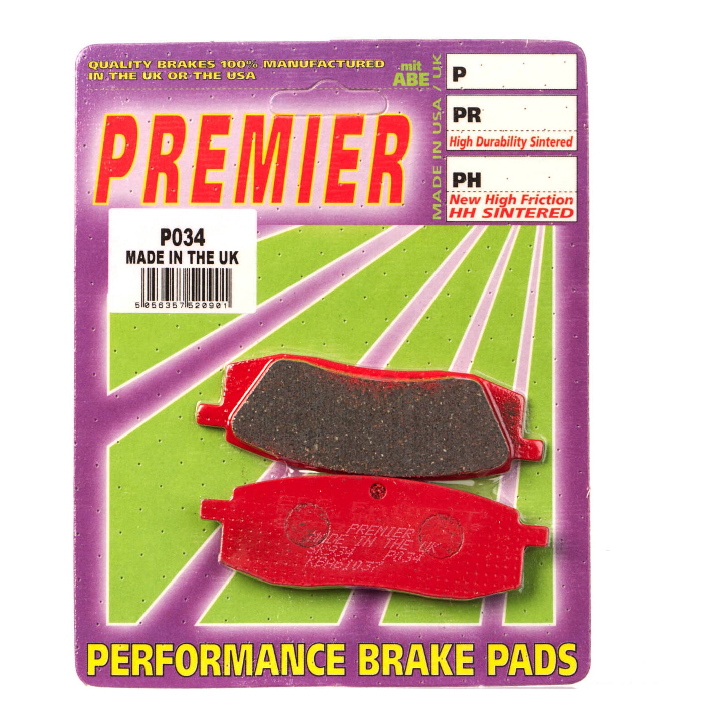 Premier Brake Pads - P Organic Standard - P034