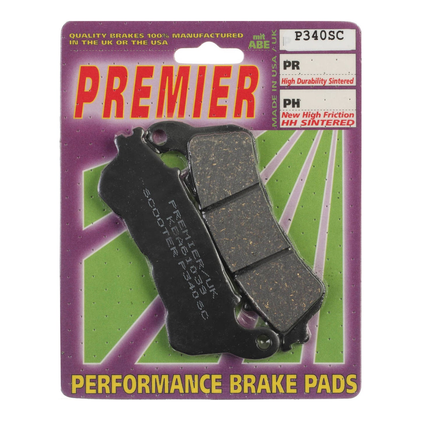 Premier Brake Pads - P Organic Standard - P340SC