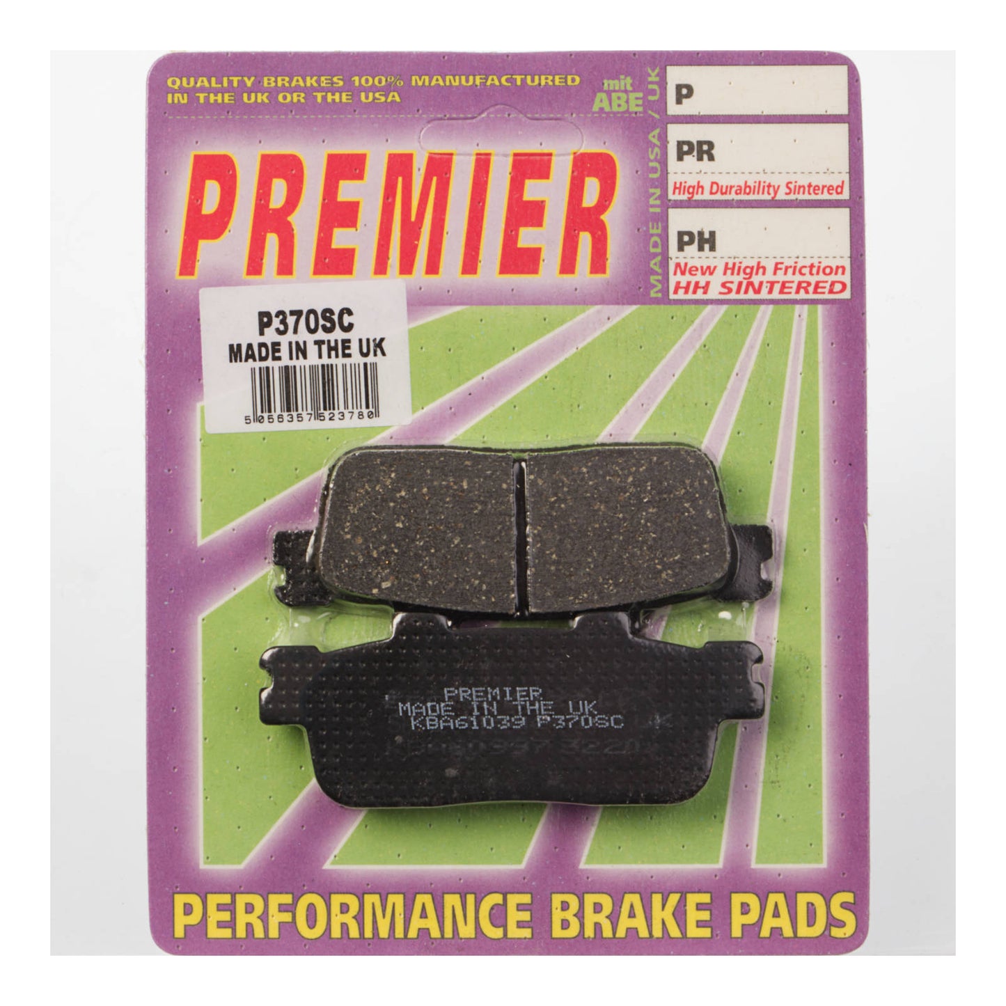 Premier Brake Pads - P-SC Organic Scooter - P370SC