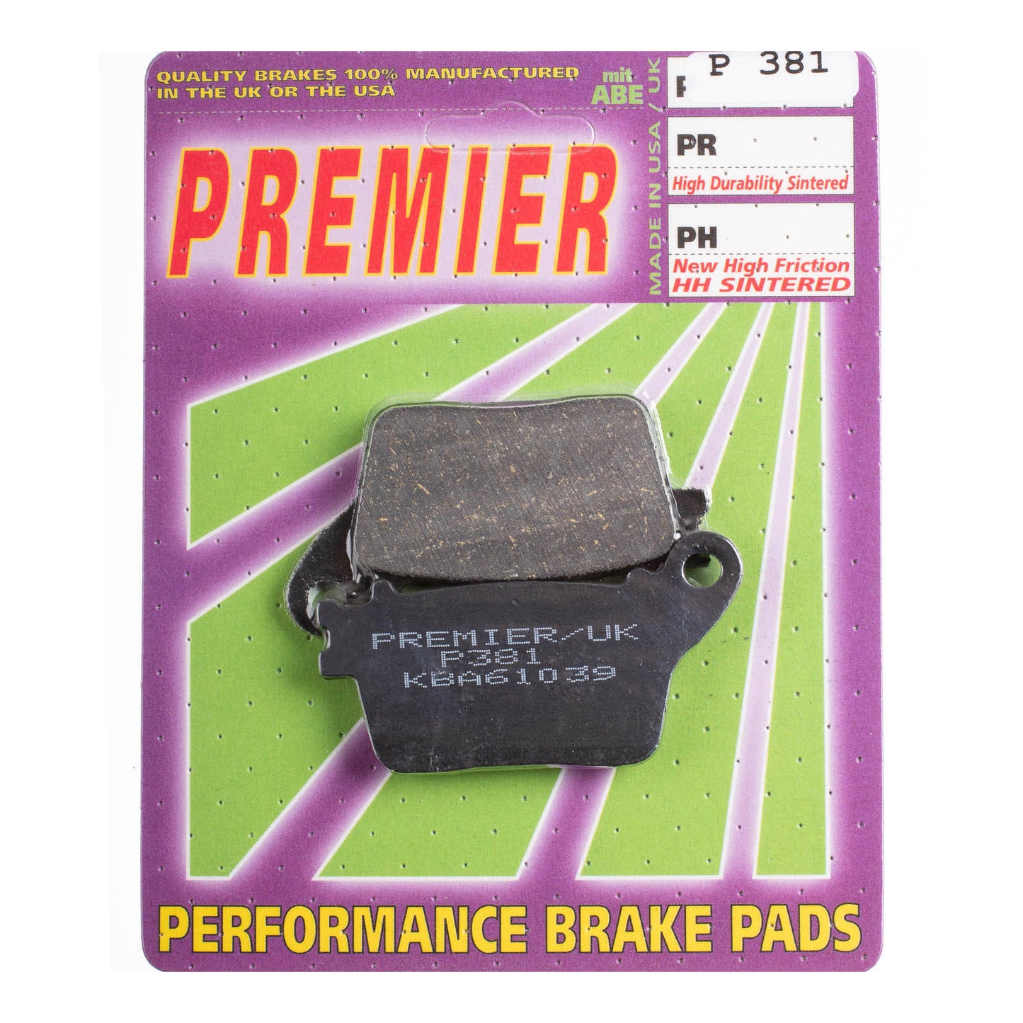 Premier Brake Pads - P Organic Standard - P381