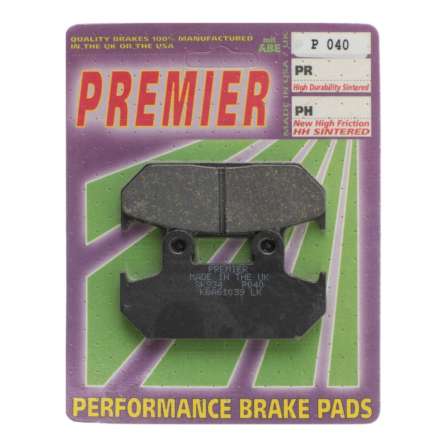Premier Brake Pads - P Organic Standard - P040