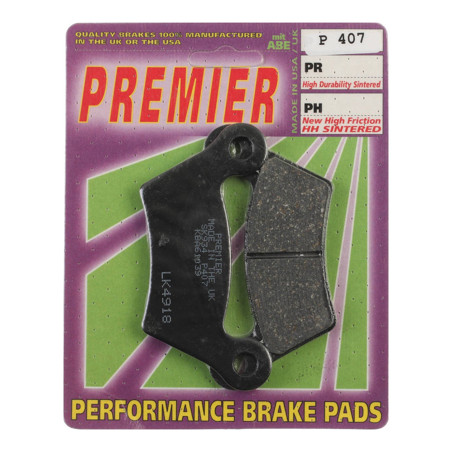Premier Brake Pads - P Organic Standard - P407