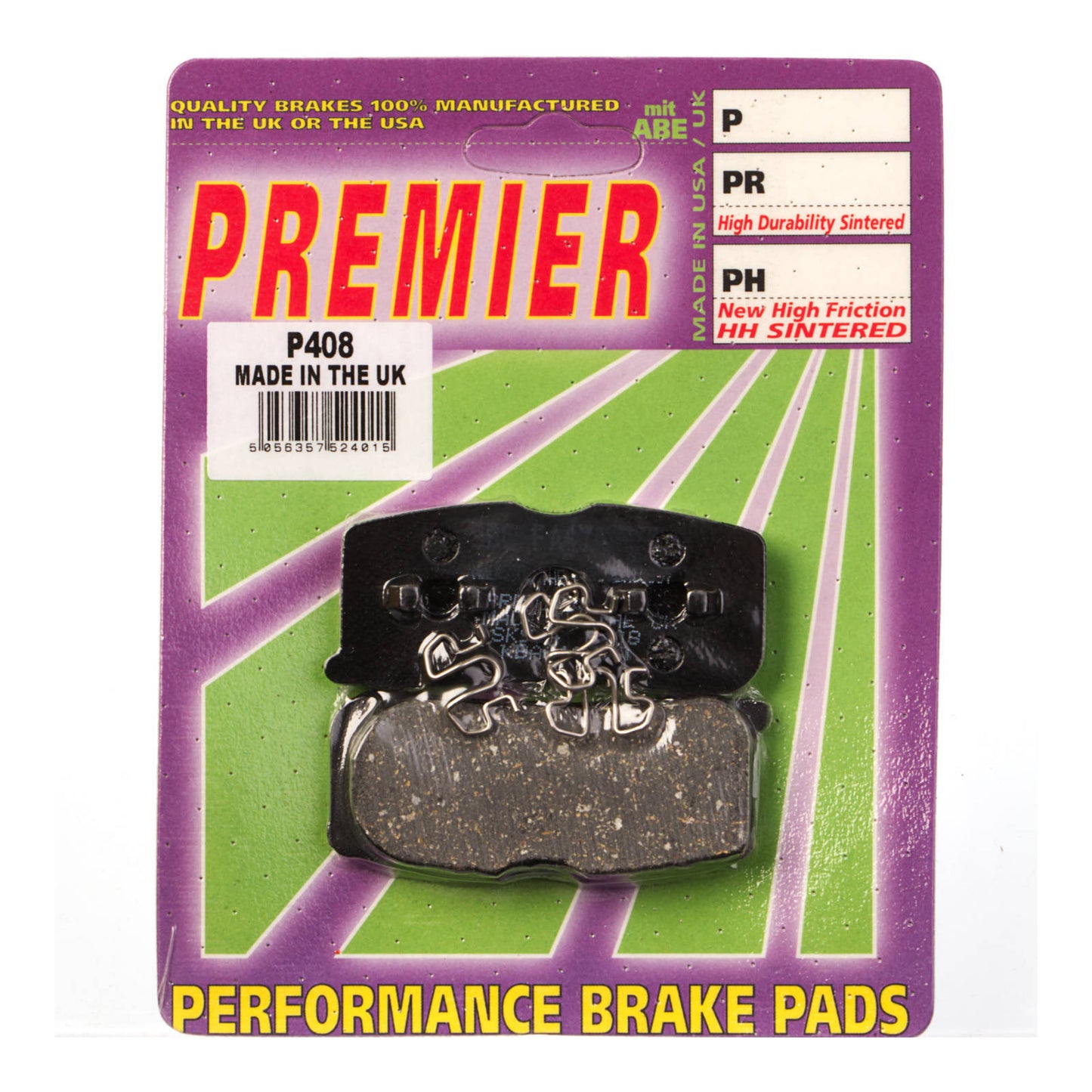 Premier Brake Pads - P Organic Standard - P408