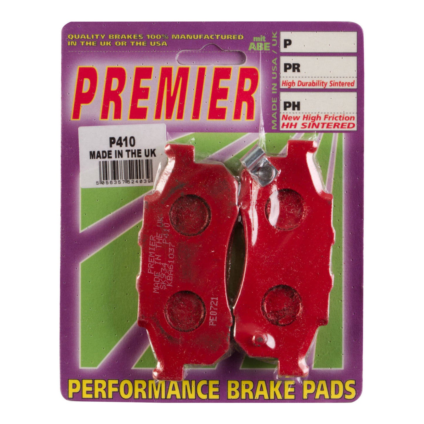 Premier Brake Pads - P Organic Standard - P410