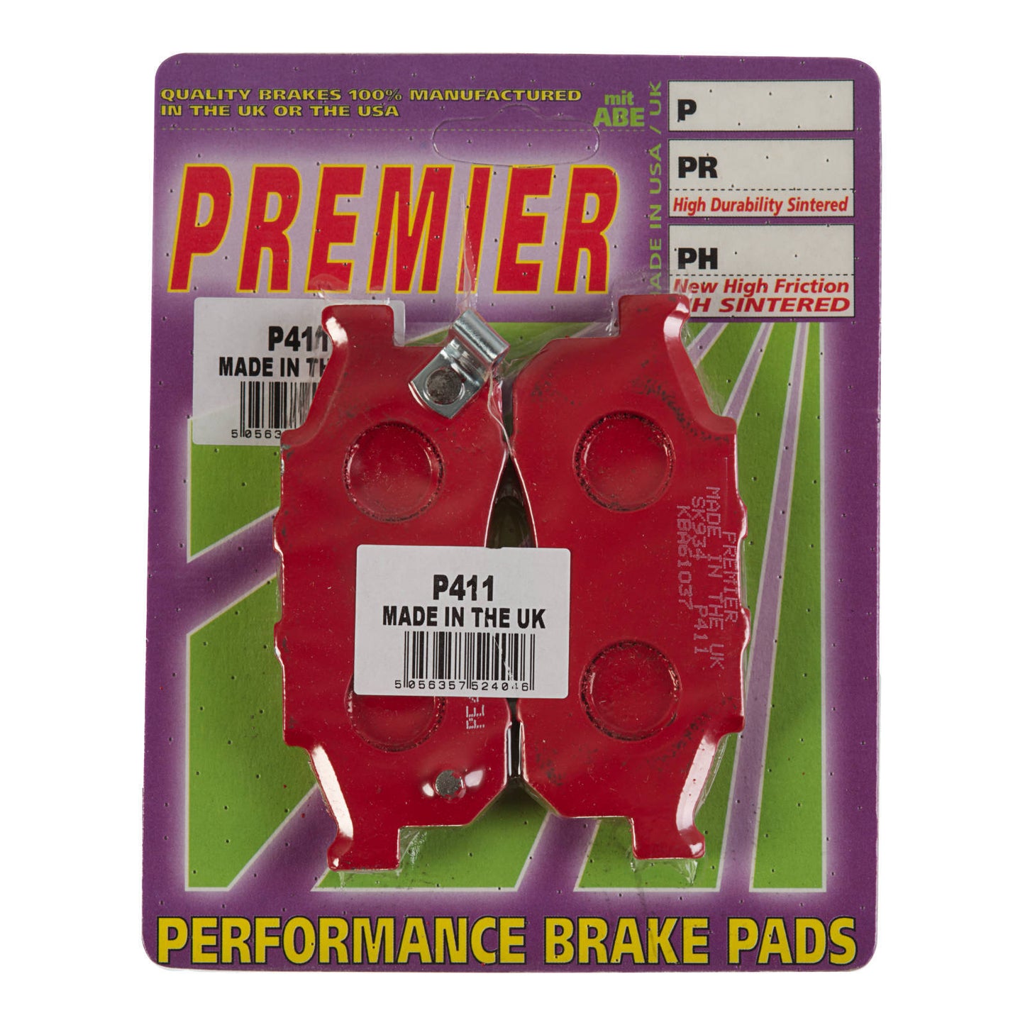 Premier Brake Pads - P Organic Standard - P411